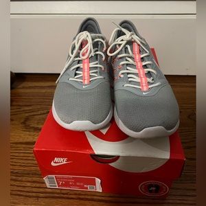 Womens grey and white Nike VTR sneakers